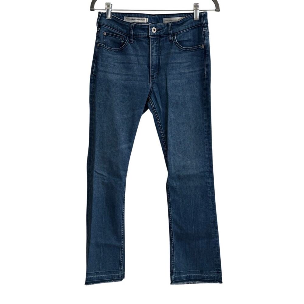 Pilcro Anthropologie High Rise Boot Cut Blue Jeans Size 27
